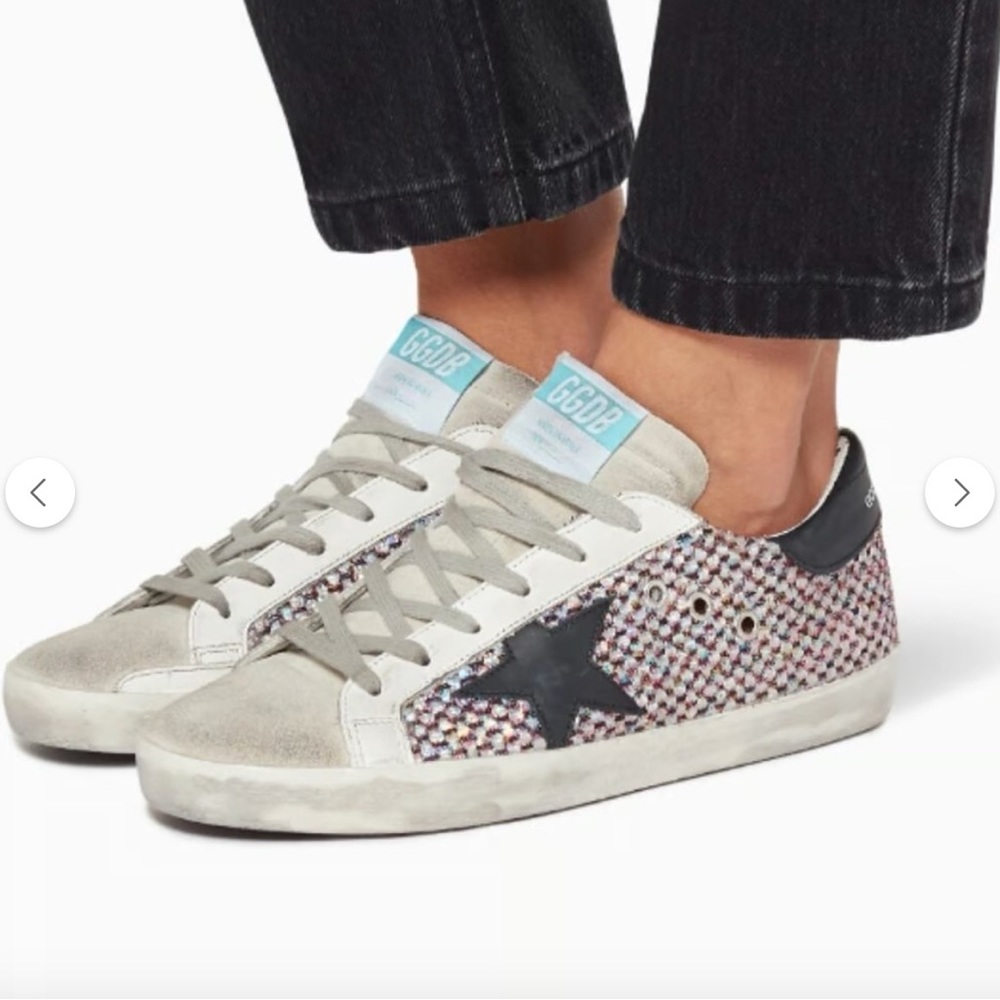 Golden goose superstar multi sneakers size 8